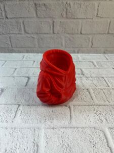 Dekoratif Kırmızı Hoodie Kalemlik 10X10 cm