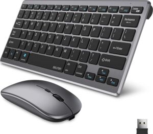 Sessiz Kullanım Sunan Bluetooth Klavye Mouse Seti Çoklu Cihaz Uyumlu
