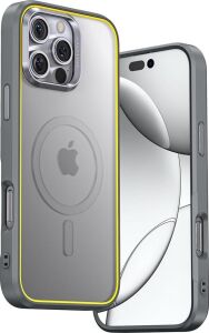 Aohi The Future iPhone 16 Pro Max Kılıfı, Magsafe Uyumlu, Natural Titanium, Sgs Sertifikalı 5m Düşme Koruması, Ultra Hafif