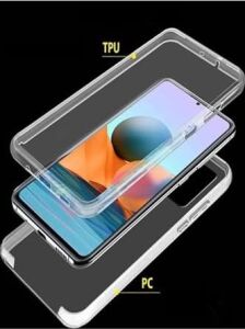 Xiaomi Redmi Note 10 Pro 360 Derece Kılıf Silikon Şeffaf Ön Arka Kmp ile Uyumlu