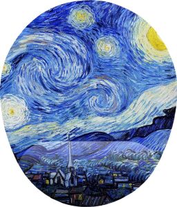 Van Gogh Starry Night Bilek Destekli Mouse Pad