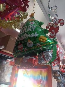 1 Adet Folyo Noel Baba Balonu Yılbaşı Süsü Çam Ağacı Süsleri Yılbaşı Hediyeleri 80-55 cm