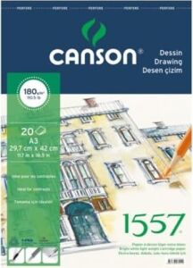 1557 Resim ve Çizim Blok 180GR A4 20YP Üstten Spiralli Resim Defteri