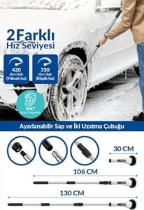 Elektrikli Temizlik Fırçası, Şarjlı Temizlik Fırçası 7 Adet Farklı Başlık Ile, Mutfak ve Banyolarda Birçok Temizlik Görevi Için, Küvet, Duş, Fayans ve Zemin Için Temizlik Malzemeleri