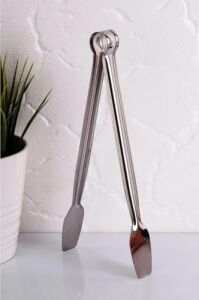 Profesyonel Mangal Maşası, Paslanmaz Çelik, Klasik Köfte ve Izgara Için,barbekü Maşa Paslanmaz Çelik Servis Maşası Cafe Restoran Restaraunt (28 Cm)