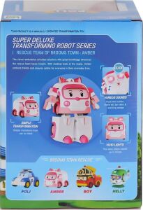 Polı MRT-687 Robocar Poli Büyük Transforming Robot Amber Sesli ve Işıklı