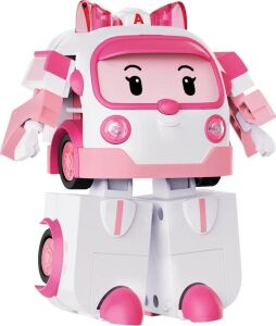 Polı MRT-687 Robocar Poli Büyük Transforming Robot Amber Sesli ve Işıklı