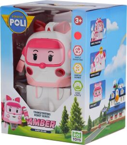 Polı MRT-687 Robocar Poli Büyük Transforming Robot Amber Sesli ve Işıklı