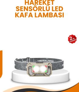 Uzun Menzilli Sensörlü LED Kafa Lambası Kamp ve Yürüyüş
