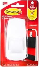 3m 17004 Command Büyük Boy Jumbo Askı Beyaz