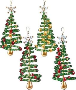 Solıd Oak Boncuklu Süs Kiti, Noel Ağacı 4 Yapar