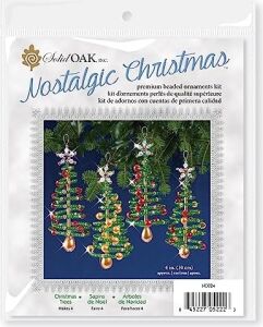 Solıd Oak Boncuklu Süs Kiti, Noel Ağacı 4 Yapar