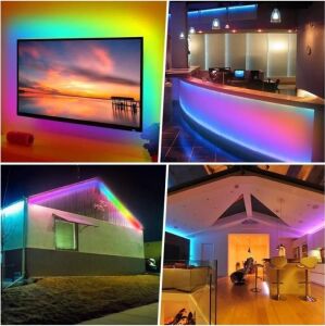 1 Adet Cata Ct 4557 Rgb Şerit LED Set 5 mt Rgb LED 3 Renk+Trafo+ Kumanda