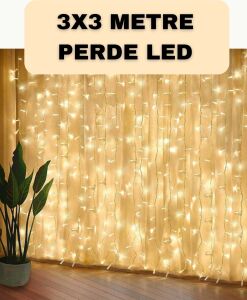 Dekoratif 3x3 LED Perde Işık Şelale Tasarım Enerji Tasarruflu