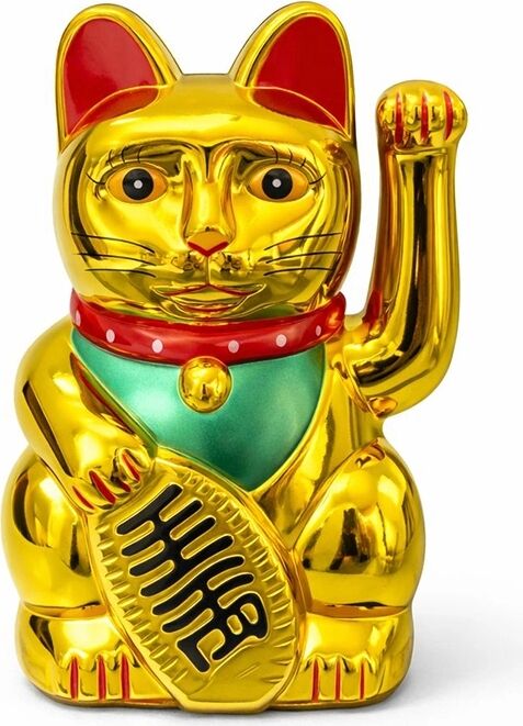 Pilli Sallanan Şans Kedisi - Maneki Neko