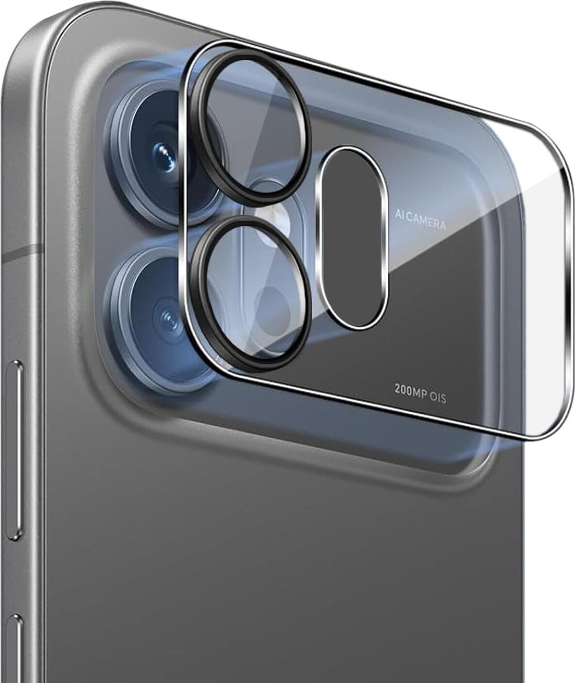 Honor 600 5g Için Kamera Lens Koruma Camı Siyah