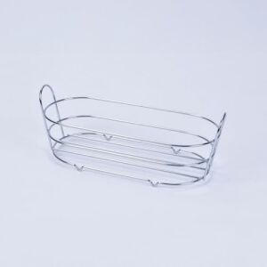 Tel Ekmek Sepeti Iç Bezli – Çıkarılabilir ve Yıkanabilir Bezli Ekmeklik – Cırtlı Bez Tasarım – Masa ve Mutfak Için Şık Ekmek Sepeti – 35X15X9 cm (Krem)