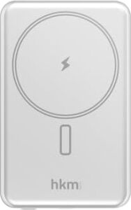 Mag Lıte Wireless 5.000 Mah 20W Magsafe Uyumlu Manyetik Kablosuz Powerbank, Ultra Ince, Gümüş Renk