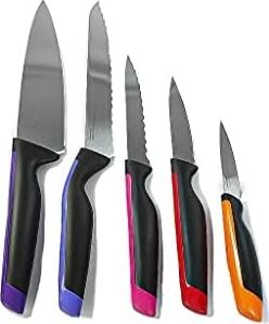 Bıçak Evrensel Serisi Mor Şef+Pembe+Sebze Turuncu+Kırmızı+Mavi Ekmek