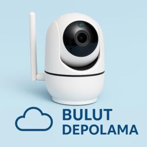 Wifi Akıllı Güvenlik Kamerası | 360° Görüş | Hareket Algılama & Anlık Bildirim | Gece Görüşü | 7/24 Uzaktan Izleme & Bulut Depolama Destekli