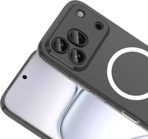Honor 600 Pro Için Kamera Korumalı Manyetik Şarj Özellikli Şeffaf Demy Sert Pc Kapak