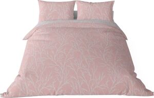 Düz Pamuk Saten Nevresim Setleri, Pembe, King Size