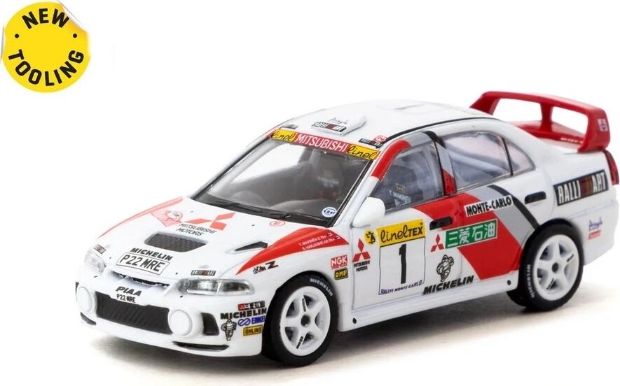 Tarmac Works 1/64 Mitsubishi Lancer Evolution Iv Rallye Monte-Carlo 1997