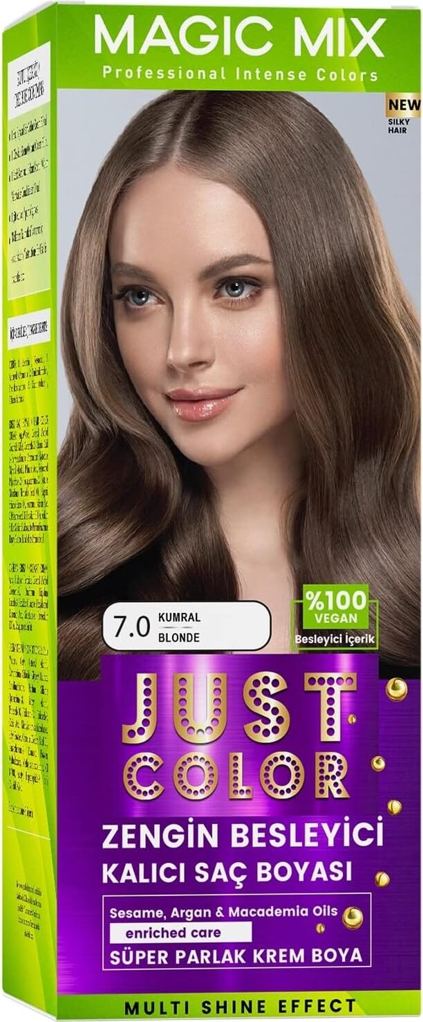 Mix Kıt Parlak ve Canlı 7.0 Kumral Kalıcı Saç Boyası Kumral