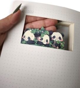3D Hi Panda Temalı Defter