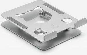 Fiigo 360 Derece Dönebilen Tablet ve Telefon Standı Kedi Figürlü Metal Silver