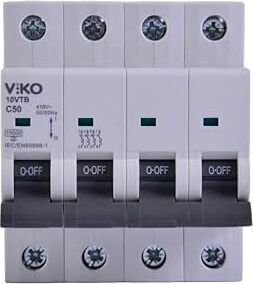 10VTB-4C50 Otomatik Sigorta 10KA C Tipi 4 Kutup 50A