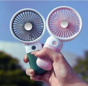 Mini Fan Masaüstü Taşınabilir Telefon Stantlı Vantilatör 2 Özellik Bir Arada Taşınabilir Masaüstü Vantilatör Yüksek Hızlı Asorti Renk 1 Adet