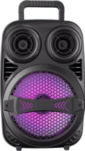 Taşınabilir Bluetooth Speaker Mikrofonlu Karaoke Hoparlör Rgb Işıklı 6.5 Inç Güçlü Ses