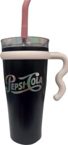 Çelik Içli Termos Bardak 1000 ml Siyah  Kola