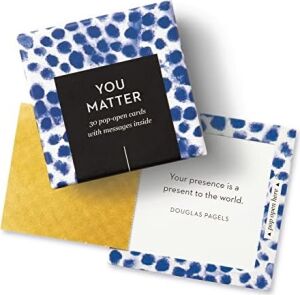 Compendium Thoughtfulls Pop-Open Kartlar 4'lü Paket - You're Awesome, You Matter, You're Wonderful, Yay You | 120 Pop-Open Kart, Her Birinin Içinde Farklı Bir Mesaj Bulunur 10675
