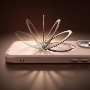 PC-4934 iPhone 16 Pro Halka Standlı Magsafe Titanyum Kapak