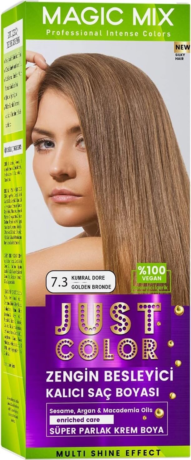 Mix Kıt Parlak ve Canlı 7.3 Kumral Dore Kalıcı Saç Boyası Kumral Dore
