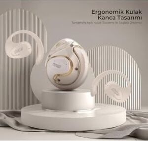 Hifree W1 Açık Ows Bluetooth Kulaklık, Krem
