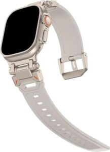 Watch 45MM 44MM 42MM 49MM Uyumlu Kordon Hiron Premium Metal Aparatlı Kopma Karşıtı Kordon Spor Rahatsız Etmeyen Apple Watch Ultra 2/1 9 8 Se 7 6 5 4 3 2 1 Serisi Uyumlu Kordon