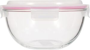 Yuvarlak Cam Saklama Kabı 2000 ml