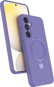 -  Galaxy A36 5g ile Uyumlu Kılıf Magsafe ile Uyumlu Halkalı Extra Standlı Içi Kadife Yumuşak Renkli Silikon Kapak