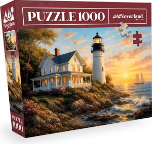 1000 Parça - Lıghthouse Sunset (Deniz Feneri Günbatımı)