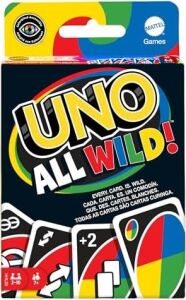 Mattel Games 112 Kartlı Uno All Wild Kart Oyunu, 7 Yaş ve Üzeri Oyuncular Için Çocuk, Aile ve Yetişkin Oyun Gecesi Için Hediye