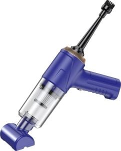 Araba Süpürgesi Dahili Işıklı Taşınabilir Kablosuz, Şarj Edilebilir Süpürge, 18000 Pa Yüksek Güçlü Fırçasız Motor, 4000MAH, Ev, Ofis, Bilgisayar Için Çoklu Başlıklı LT-145 Lacivert