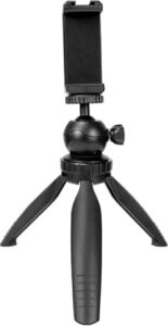 Pocket M2T Mini Masaüstü Tripod + Telefon Tutucu | 19CM Yükseklik Ayarı, 2,5kg Taşıma Kapasitesi, 360° Döner Kafa, Kamera & Projektör Uyumlu