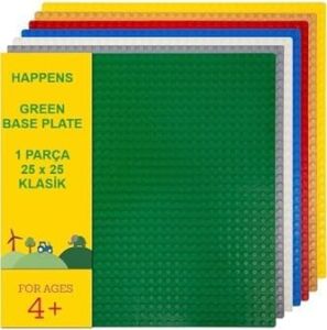 11023 Classic Yeşil Zemin Plaka, +4 Yaratıcı Oyuncak Yapım Seti (1 Parça) 25CMX25CM, Baseplate