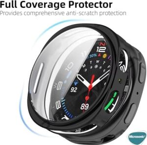 Galaxy Watch 8 44MM Için Kılıf Ekranı Tam Kaplayan 360 Full Round Soft Silicone Gümüş [galaxy Watch 8 44MM ile Uyumlu Kılıf - Gümüş]