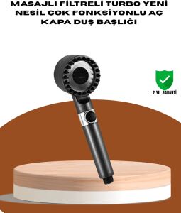Masaj Fonksiyonlu Filtreli Duş Başlığı Dayanıklı Yapı