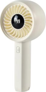 Mini,taşınabilir,şarjlı, LED Göstergeli El Fanı Beyaz ZB162B