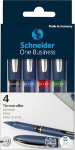 One Business Konik Uçlu Roller Kalem, 0,6 Mm, 4 Adet